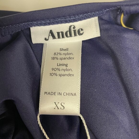 Andie The Sardinia One Piece Swimsuit Navy Blue Sz XS - MSRP $95 - Picture 11 of 12